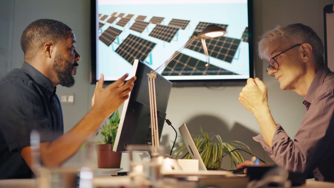 Commercial solar installation