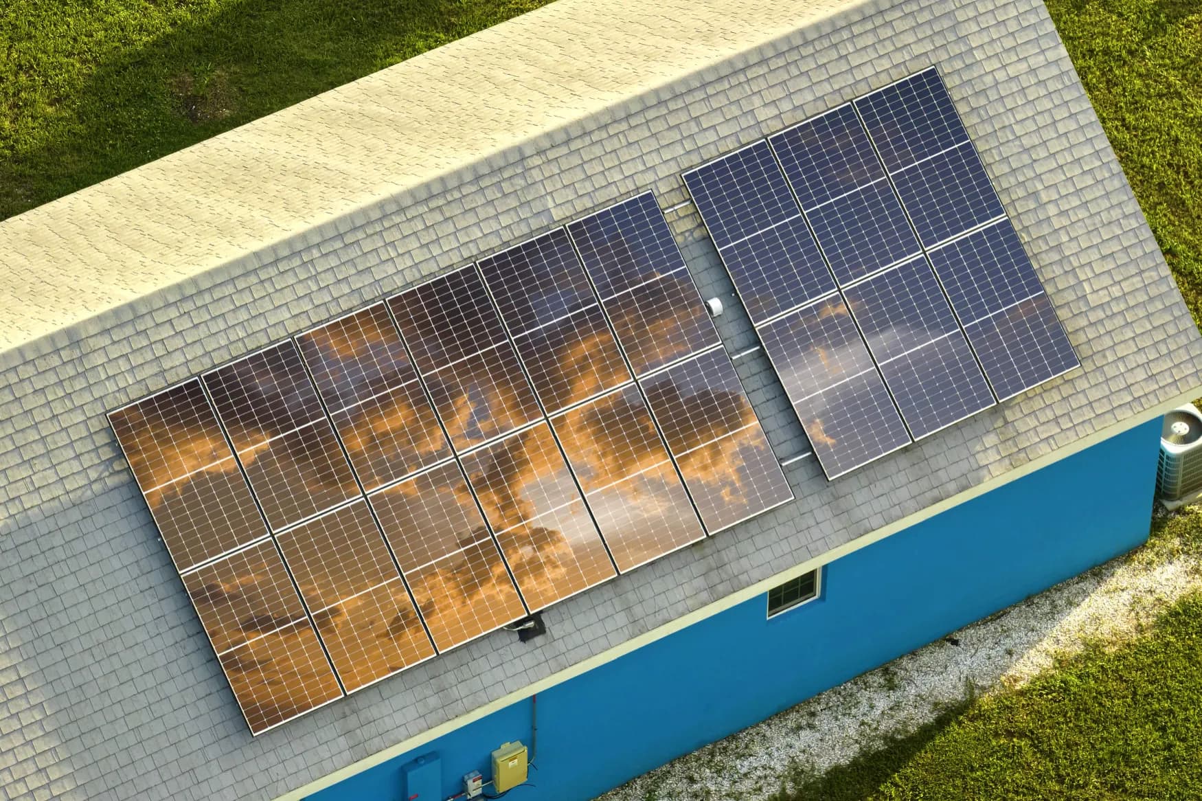 Premium solar panel installation on California home