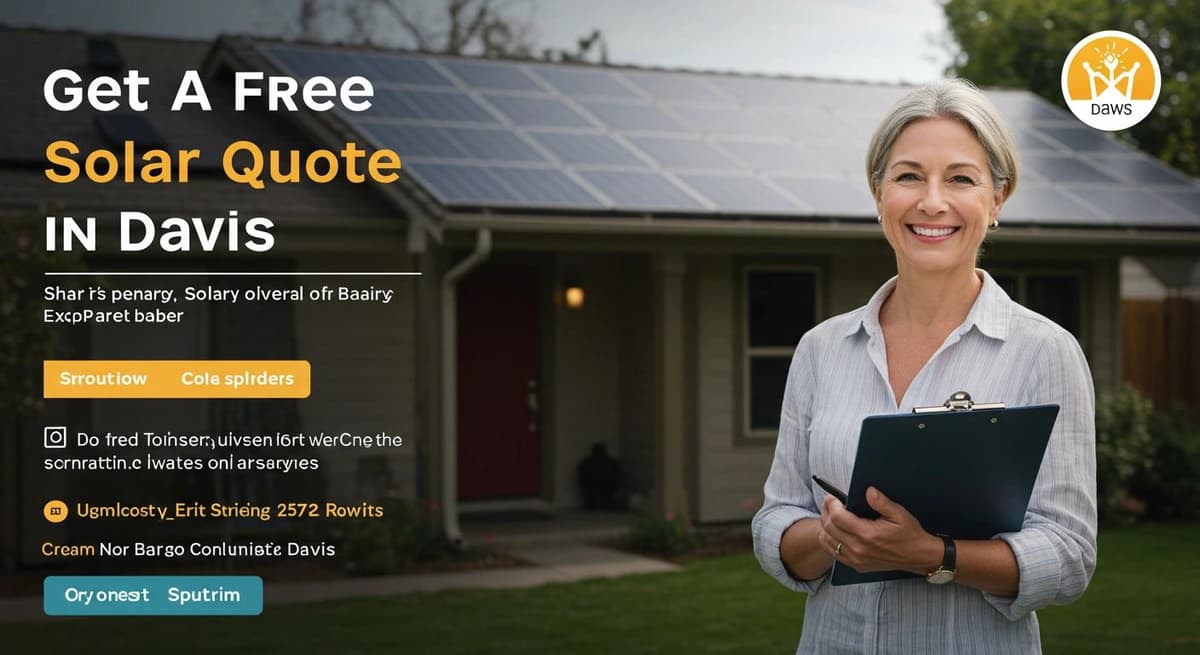 Get a Free Solar Quote in Davis