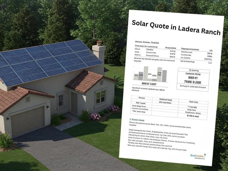 Request a Solar Quote in Ladera Ranch