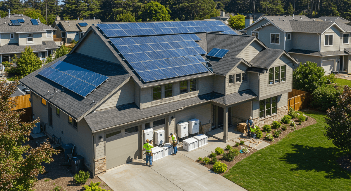 High Power Solar Panel Batteries in Woodside